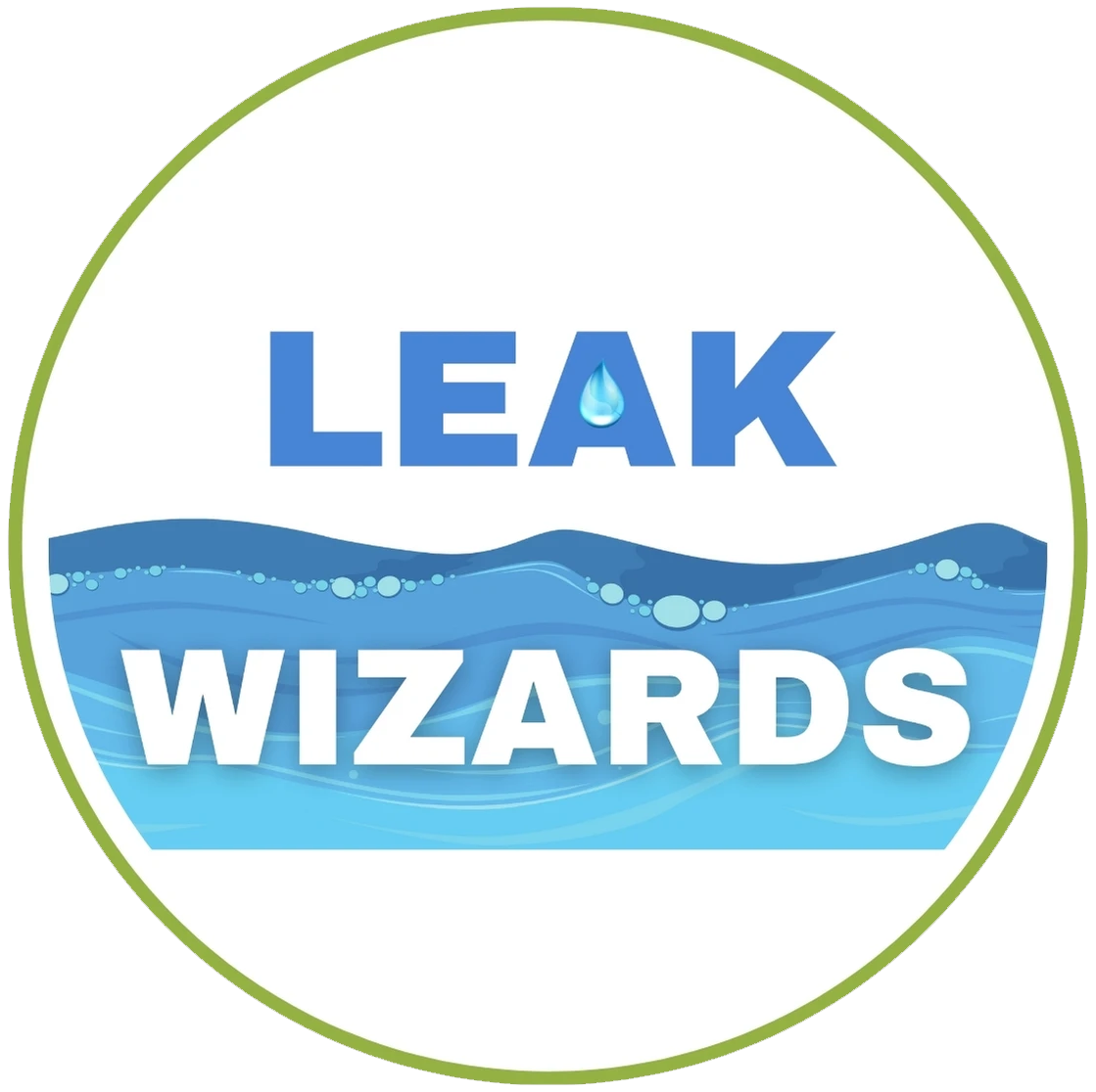 Leak Wizard Plumbing and Leak Detection Logo NB 2